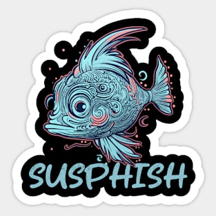 Susphish Goofy Fish Sticker
